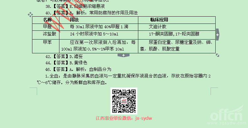 2014年7月6日江西抚州卫生事业单位护理学真