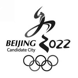 申办2022年世界冬奥会的标识,请找出该标识上除字母以外的构图要素,并