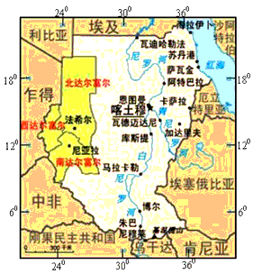 20世纪七十年代以来,苏丹达尔富尔地区人口急剧膨胀,荒漠化现象加剧