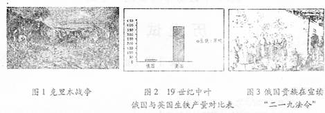 高考历史知识点《俄国农奴制改革》高频考点巩